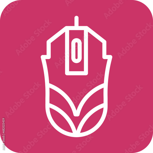 Vector Design Gaming Mouse Icon Style