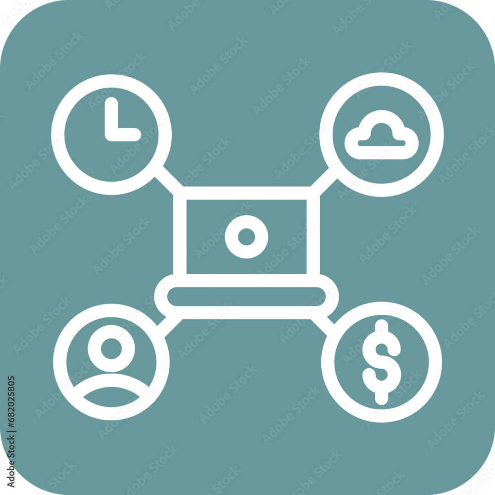 Vector Design Gig Economy Icon Style Vector Design Gig Economy Icon Style