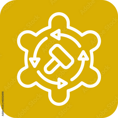 Vector Design Auction By Proxy Icon Style