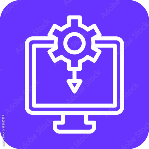 Vector Design Drivers Installation Icon Style