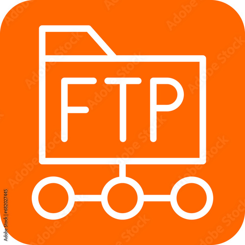 Vector Design Ftp Protocol Icon Style