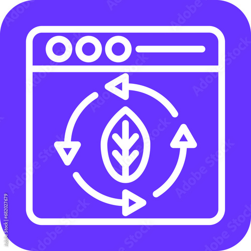 Vector Design Continuous Updating Icon Style
