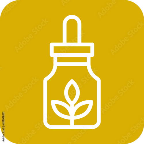 Vector Design Cbd E Liquid Icon Style