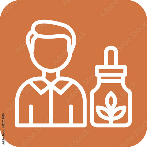Vector Design Cbd Oil Users Icon Style