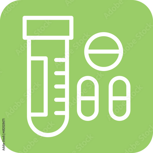 Vector Design Drug Test Icon Style