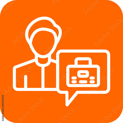 Vector Design Job Seeker Male Icon Style