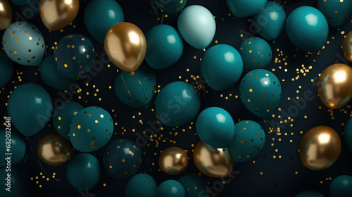 Wallpaper Mural balloons holiday, new year and birthday party Torontodigital.ca