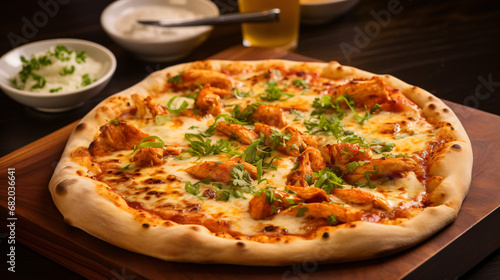 Butter chicken pizza