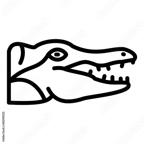 Crocodile Icon Style