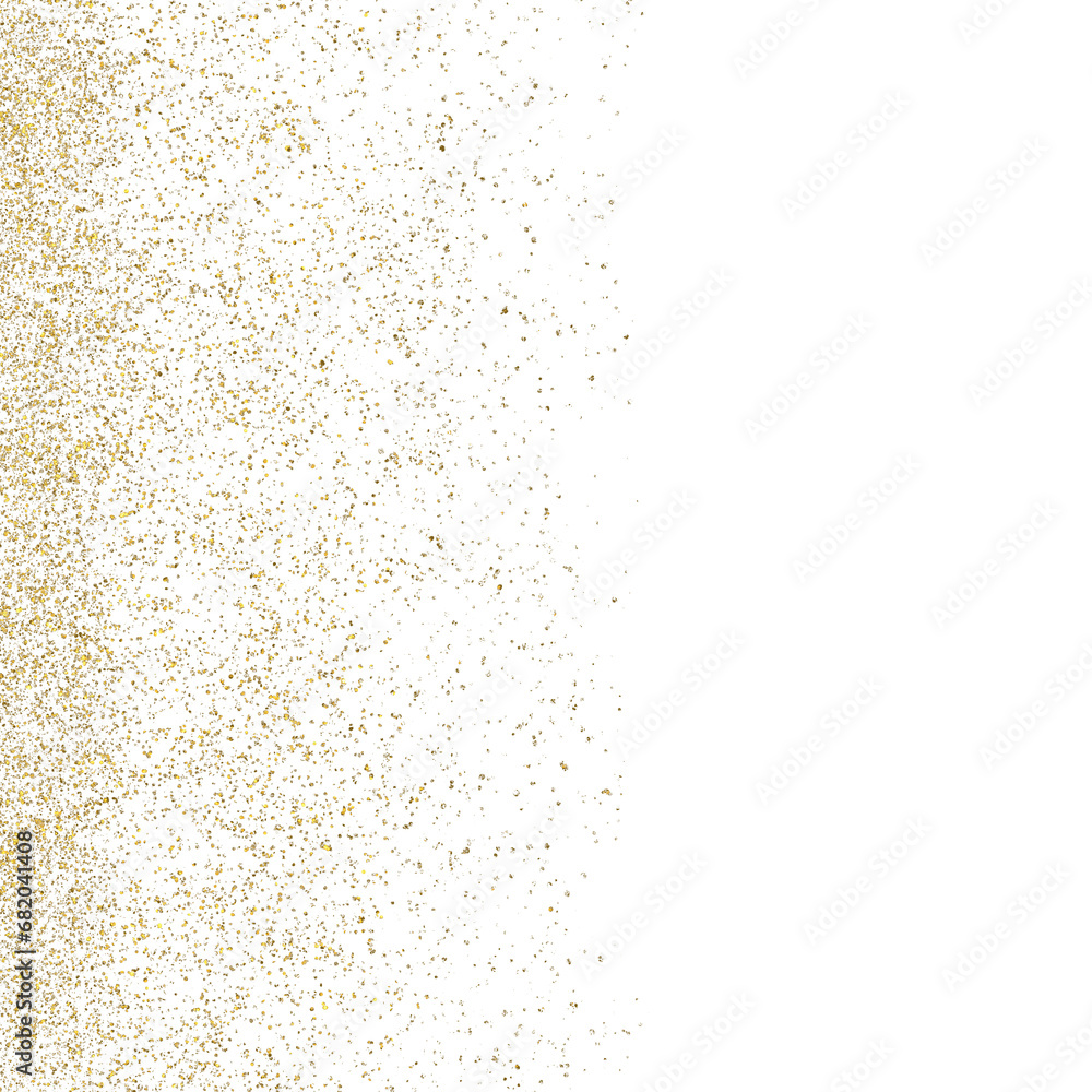 Abstract transparent golden glitters background