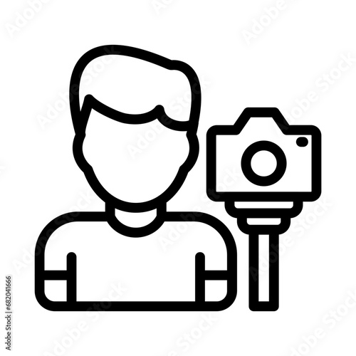 Male Vlogger Icon Style