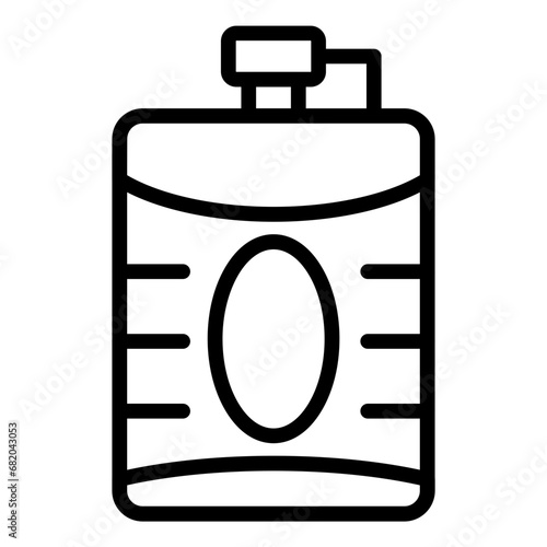 Hip Flask Icon Style
