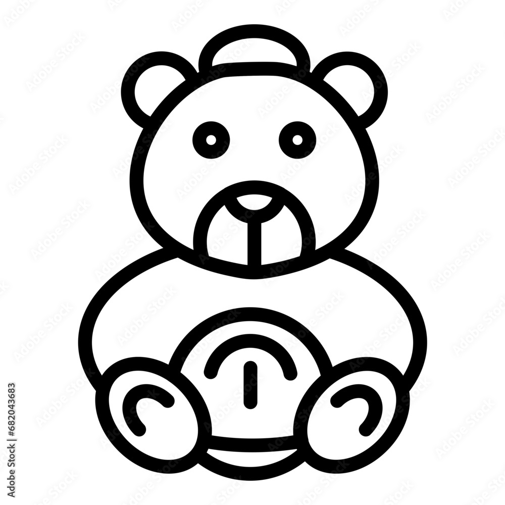 Stuffed Toy Icon Style Stuffed Toy Icon Style