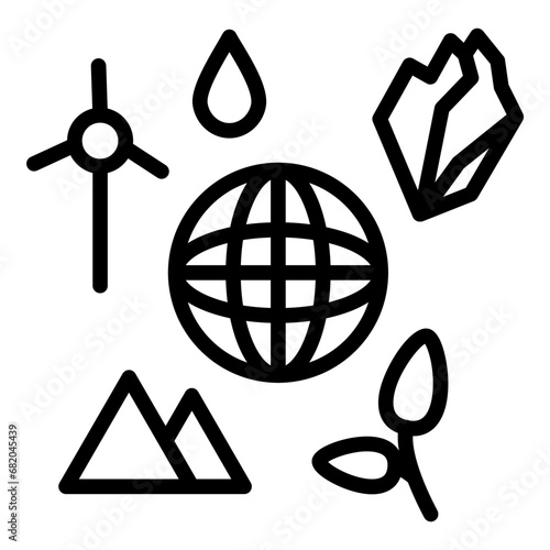 Natural Resources Icon Style