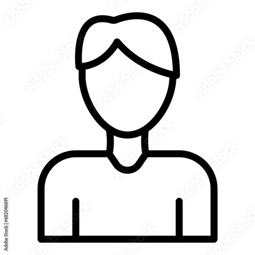 Recipient Man Icon Style