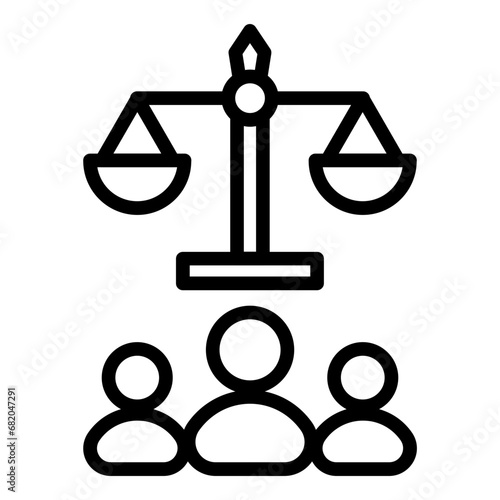 Obraz na plátně Ethical Responsibility Icon Style