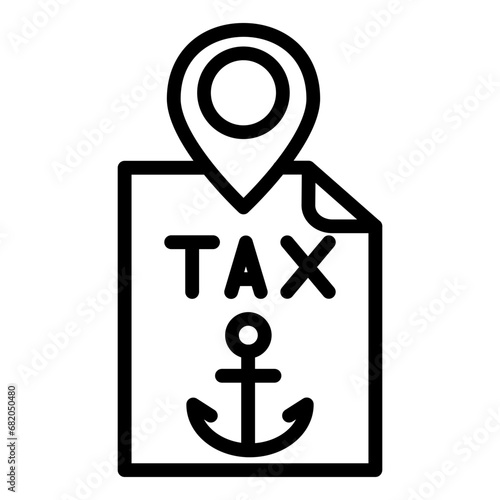 Tax Compass Icon Style