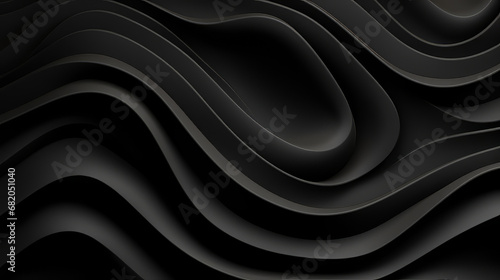 Black Matte Abstract Seamless Pattern - Digital illustration © Abdo