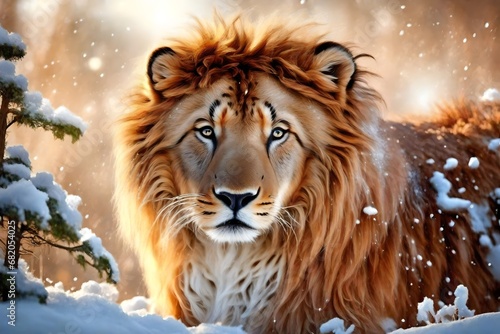 tiger in snow © farzana