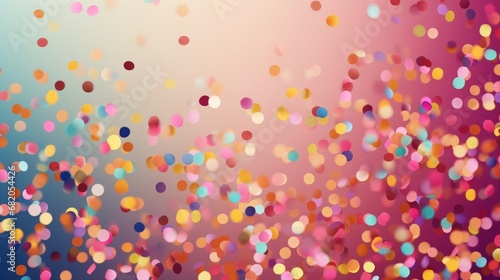 Colorful confetti on a light background. AI generative