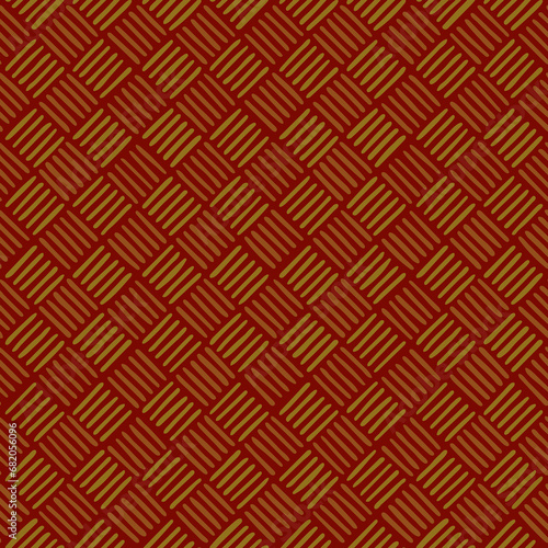 maroon repetitive background. brown green hand drawn striped squares. vector seamless pattern. geometric fabric swatch. wrapping paper. design template for textile, linen, home decor