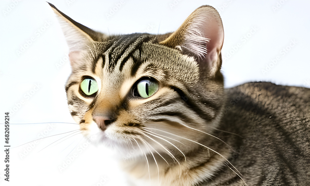 close up portrait of a cat