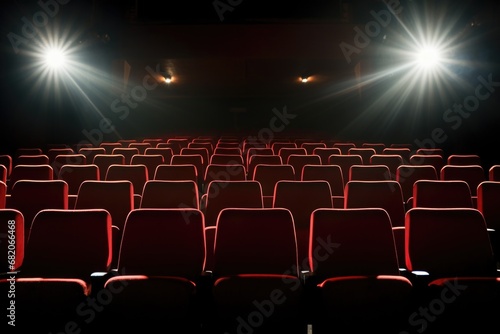 well-lit auditorium seats suggesting viewer anticipation