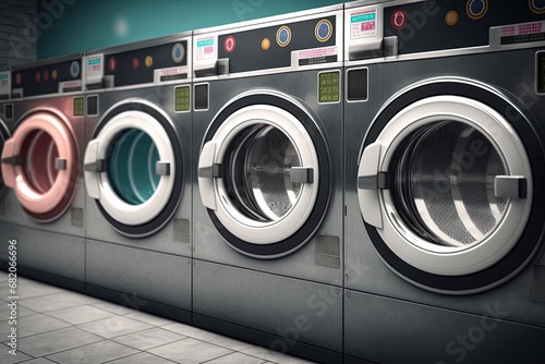 laundromat public machines washing Row