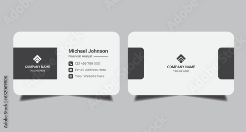 Business card design template, Clean professional business card template, visiting card, business card template.
