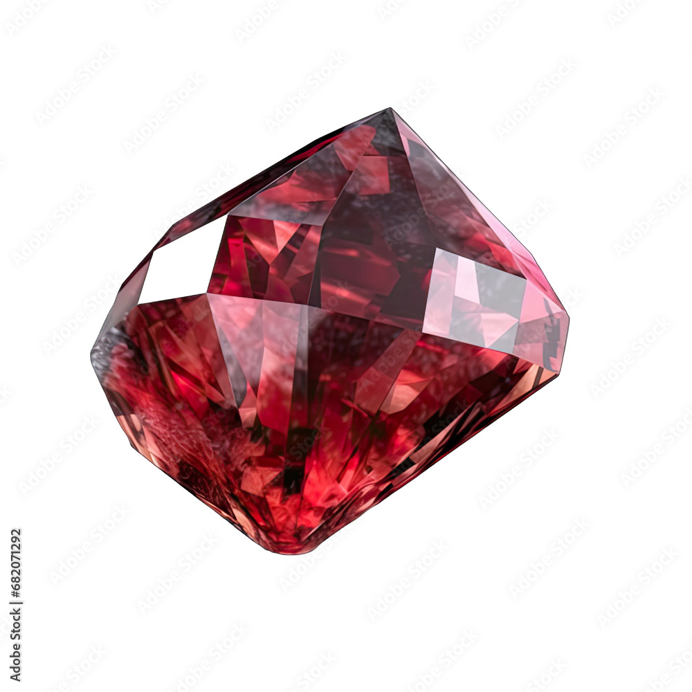 Ruby isolated on white background Ruby isolated on white background