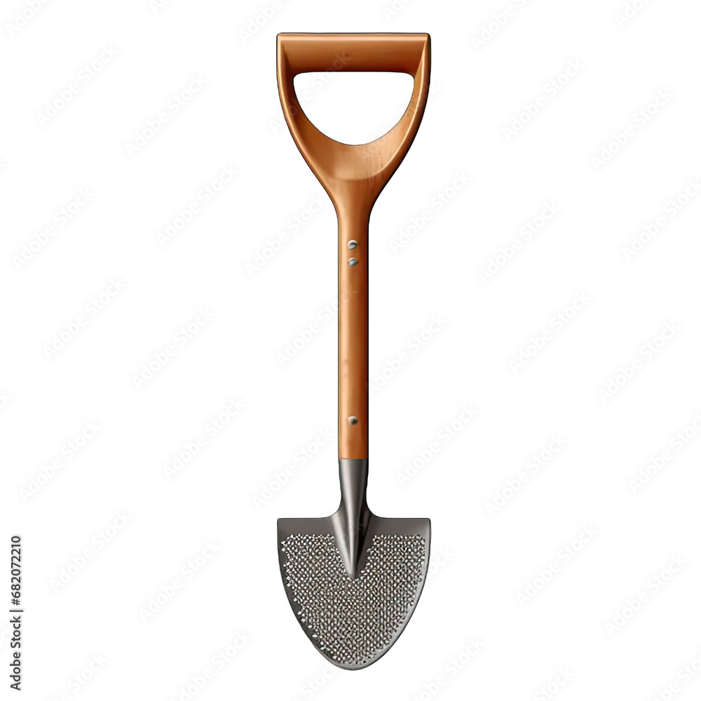 Gardening items: Shovel isolated on white background Gardening items: Shovel isolated on white background