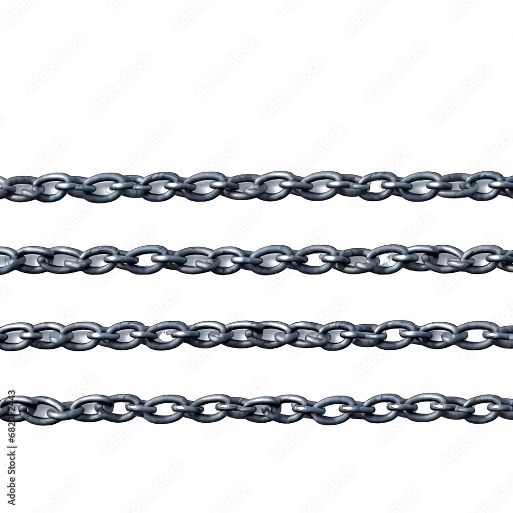 Fototapeta premium Metal chain isolated on white