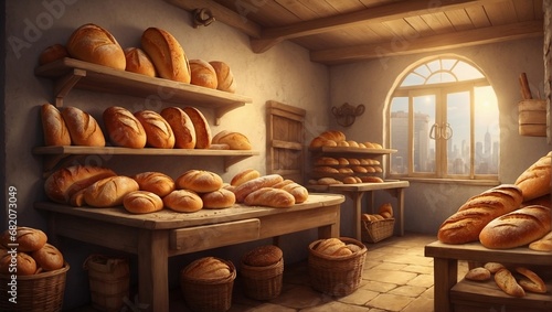 bread bakery wallpaper
