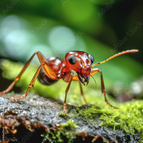 red ant on leaf © Daniel