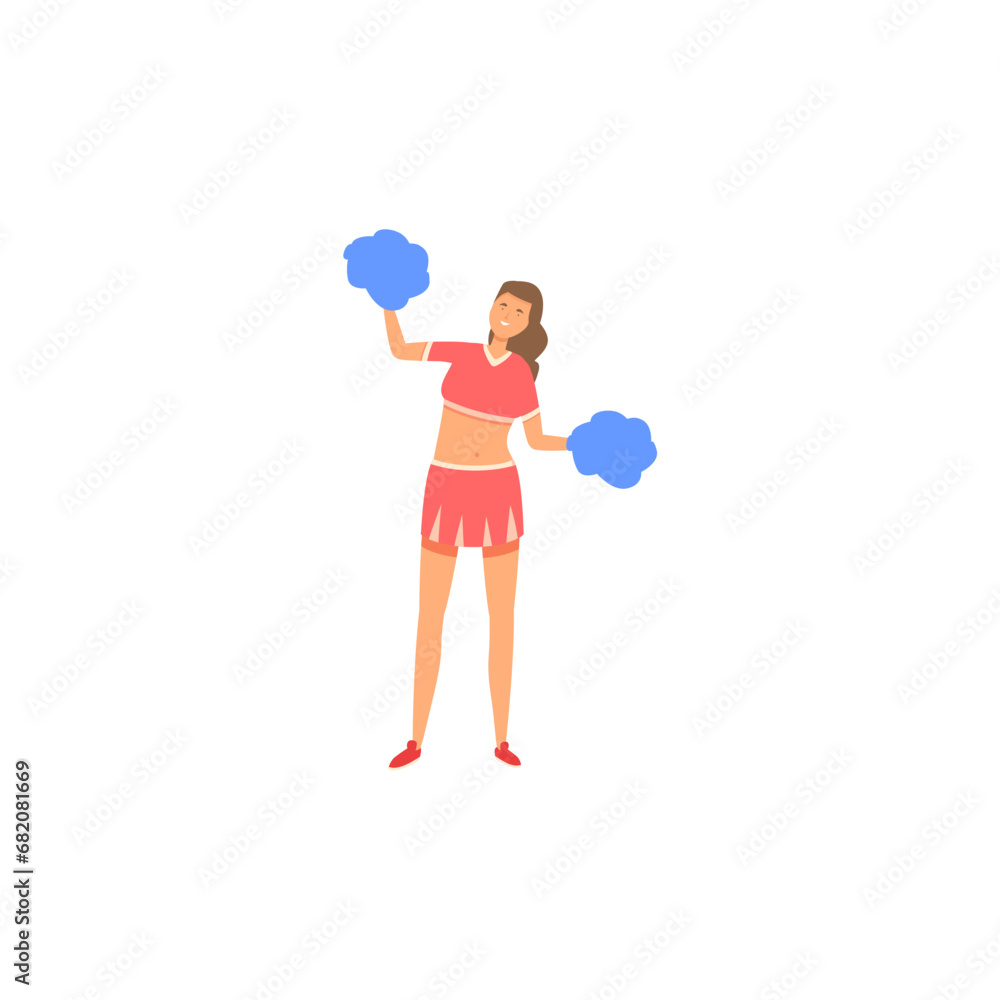 cute vector pose of cheerleading woman dance cute vector pose of cheerleading woman dance