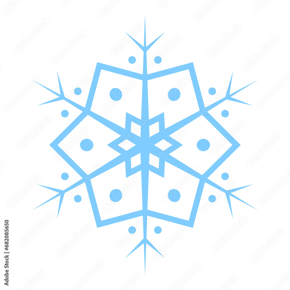 snowflake on white background snowflake on white background
