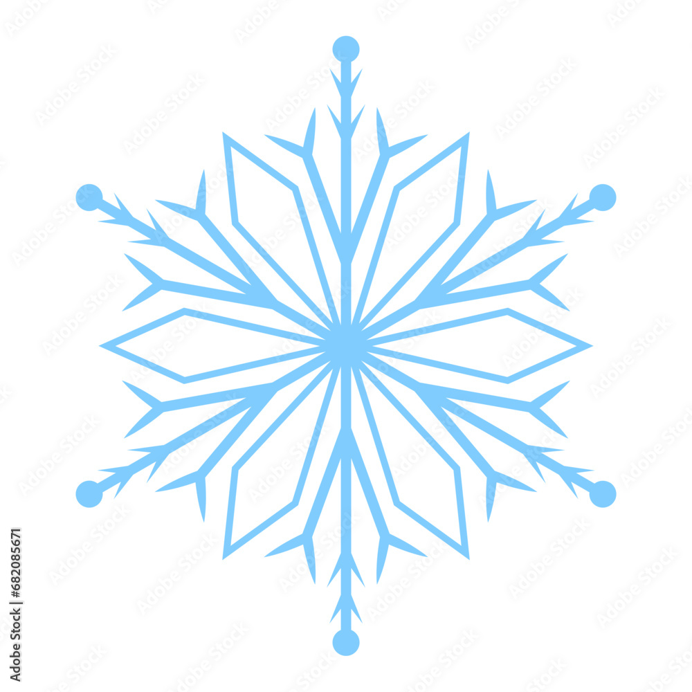 snowflake on white background snowflake on white background