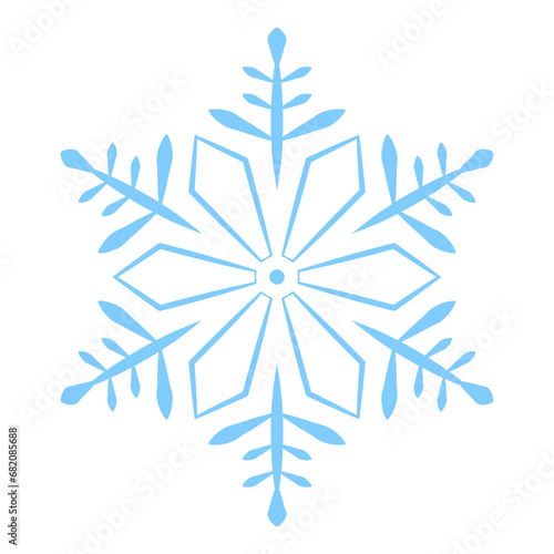 snowflake on white background