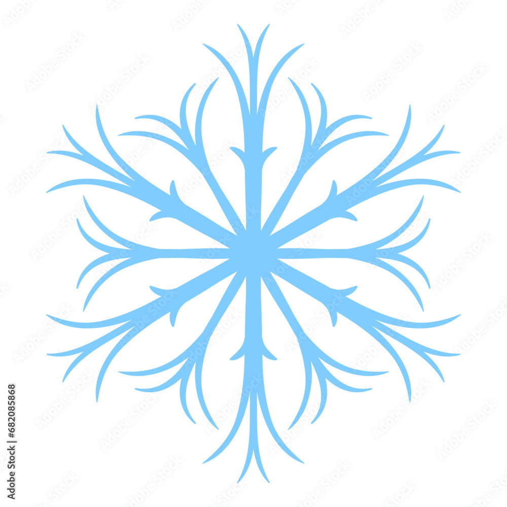 snowflake on white background snowflake on white background