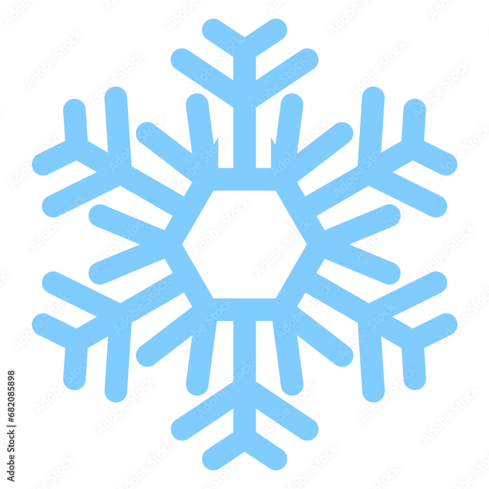 snowflake on white background snowflake on white background