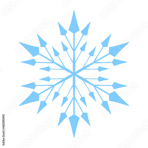 snowflake on white background