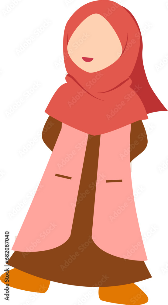 pose of beautiful woman with hijab shine pose of beautiful woman with hijab shine