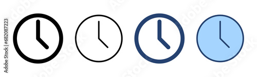 Clock icon vector. Time sign and symbol. watch icon