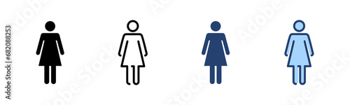 Female icon vector. woman sign and symbol