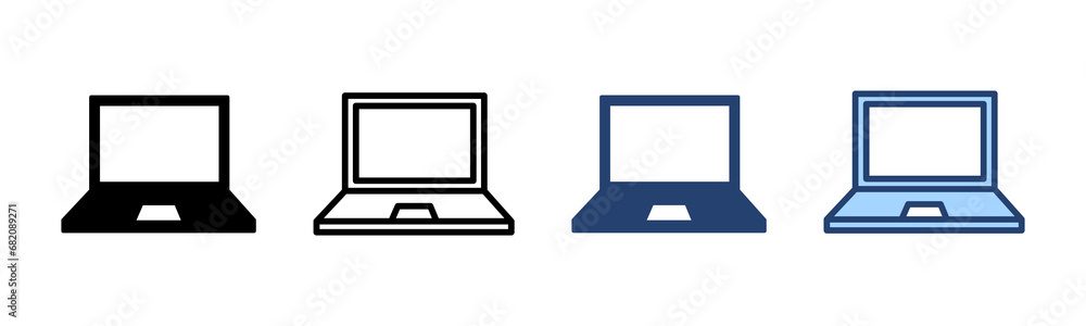Laptop icon vector. computer sign and symbol Laptop icon vector. computer sign and symbol