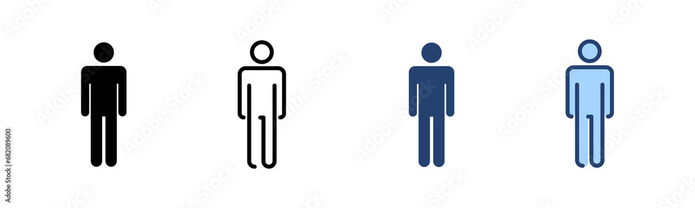Man icon vector. male sign and symbol. human symbol Man icon vector. male sign and symbol. human symbol