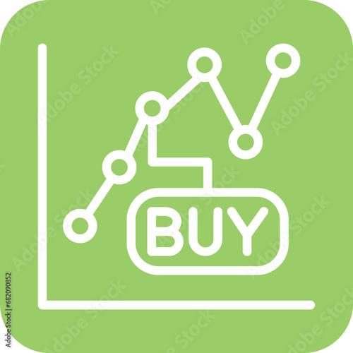 Buy Stocks Icon Style