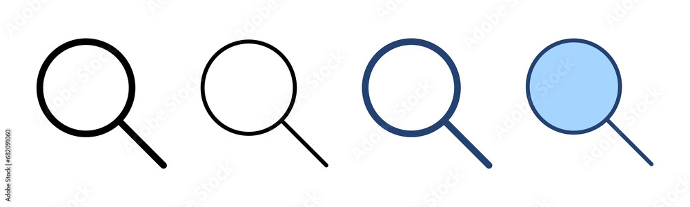 Search icon vector. search magnifying glass sign and symbol Search icon vector. search magnifying glass sign and symbol