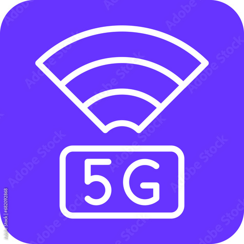 5G Network Icon Style