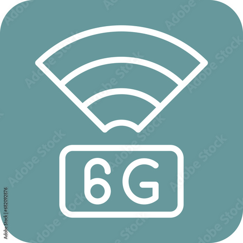 6G Network Icon Style